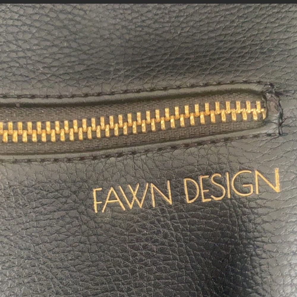 Fawn design mini navy blue bag